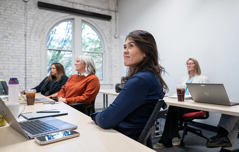 Students in a classroom