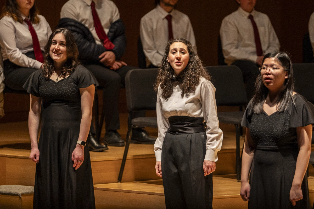 Zelda Stein in a music ensemble 