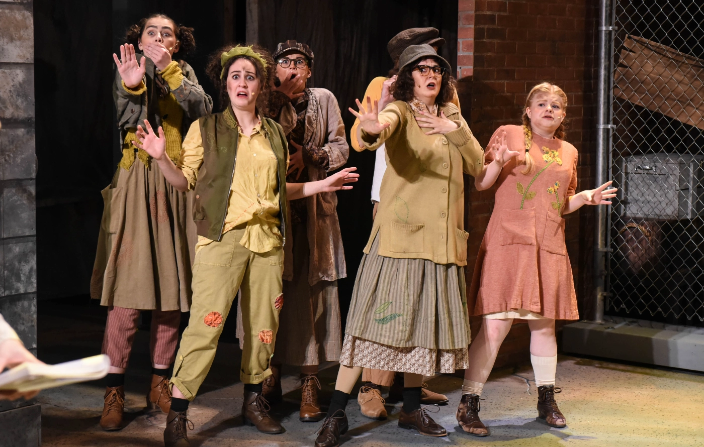 Students perform in Urinetown the musical