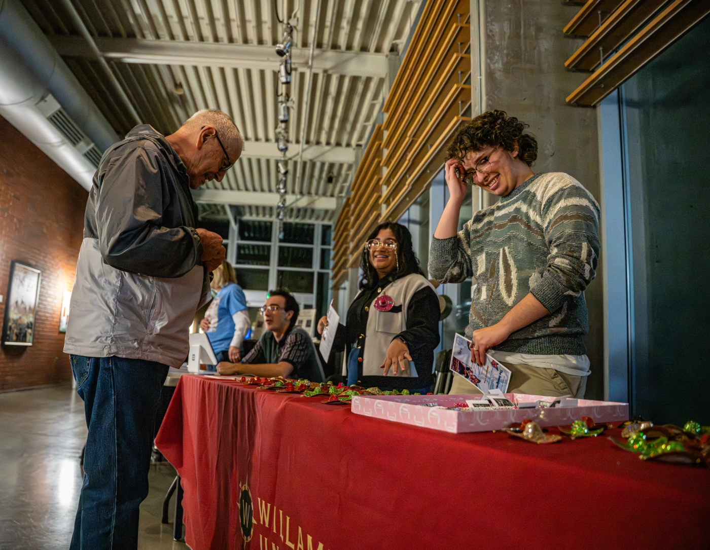 Students at the event