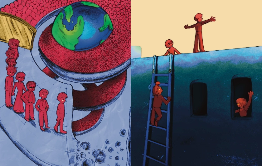 Two scientific illustrations