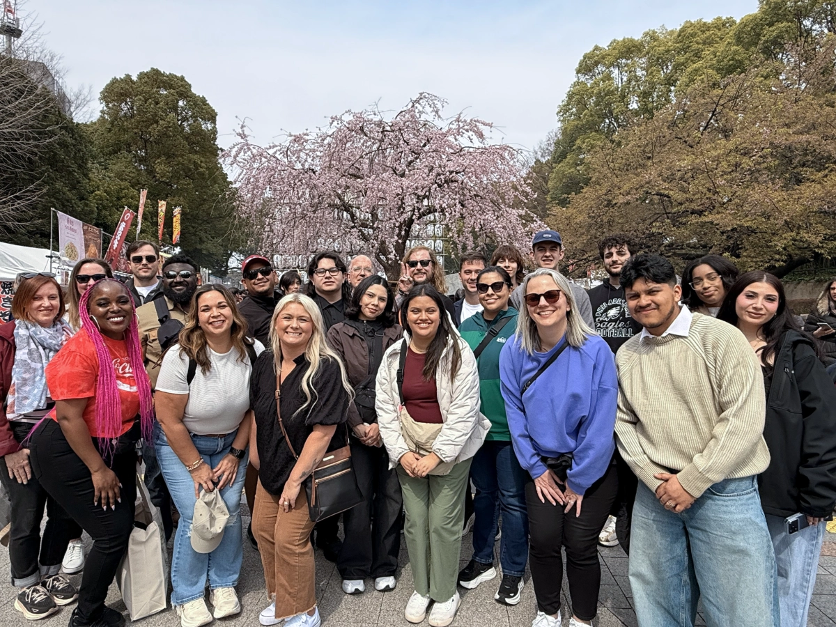 A group photo in Japan