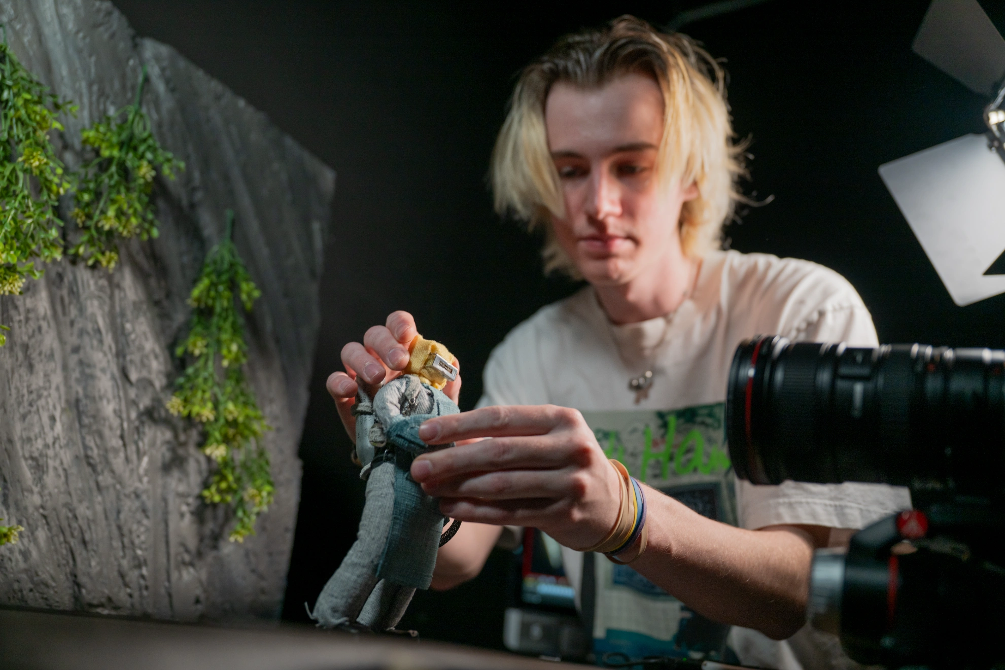 A student in animation