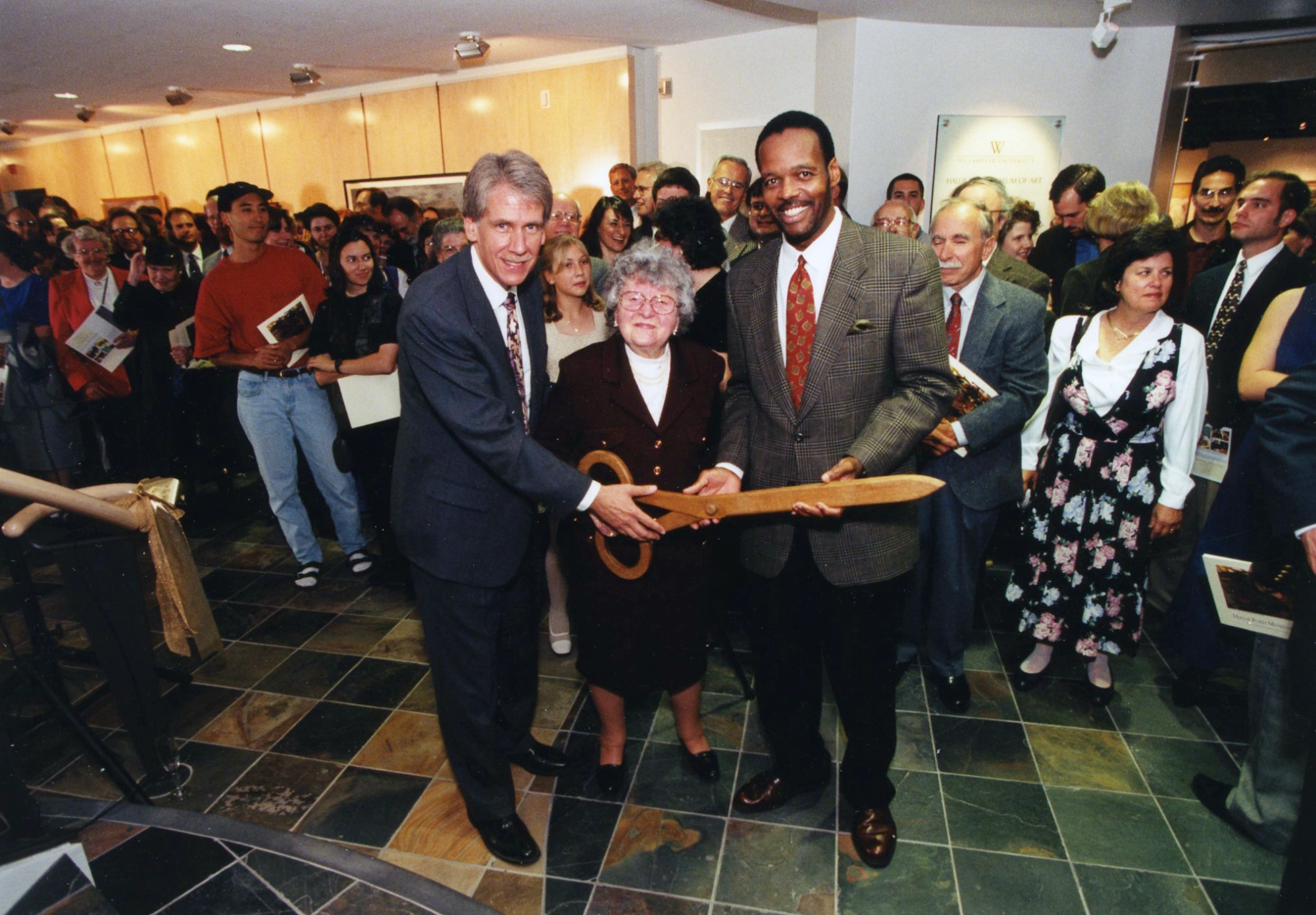 Ribbon-cutting at the Hallie Ford