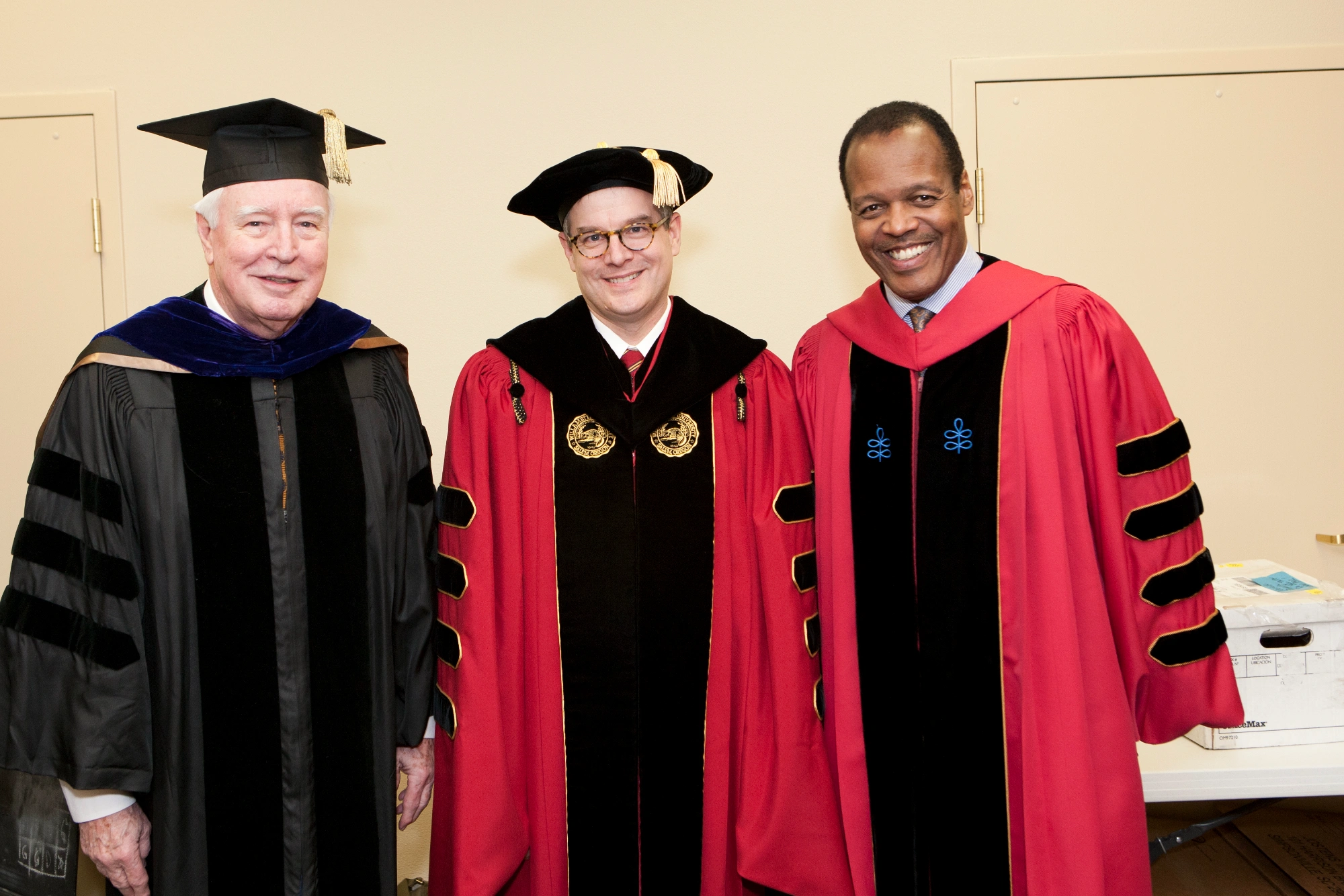 Thorsett with former President Pelton and Hudson