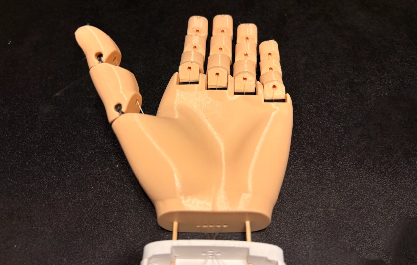 Jordan Fasolt-Holmes' robotic hand