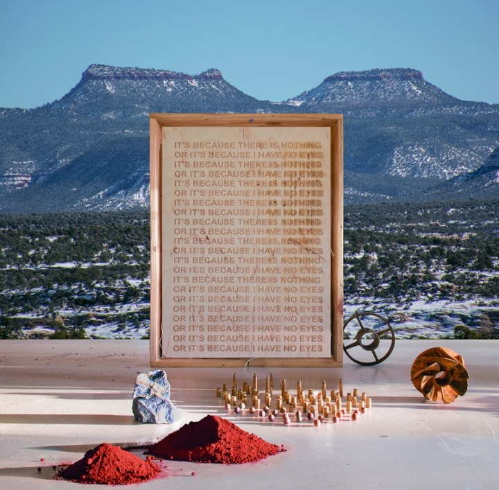 Mary Mattingly, “Between Bears Ears and Daneros Mine” 2018, chromogenic dye coupler print, 30 x 30 inches, © Mary Mattingly.