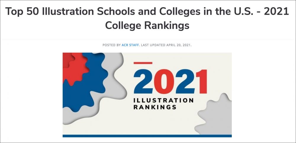 Top 50 Illustartion Schools News Banner